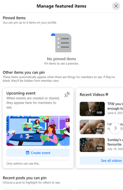 Picture3 Everything You Need to Know About Updating to the New Facebook Page Experience 5 Featured items